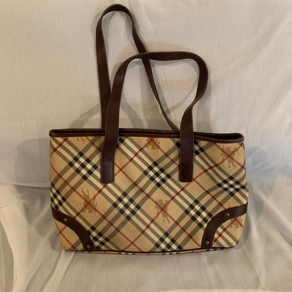 Burberry Haymarket Check Shoulder Bag